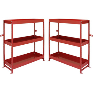 Monster Racking Volcano Metal Van Shelving Duo Unit - Red by Monster Racking