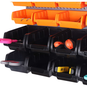 DIY Tool Storage Set with Wall Plates - Black / 30 Piece Set by Groundlevel