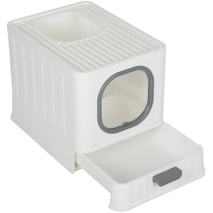 Kidkid Folding Enclosed Cat Litter Box with Scoop by Kidkid