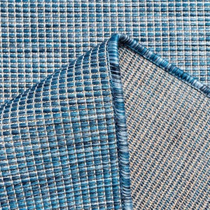 Navy Blue Soft Plastic Value Indoor Outdoor Area Rug by The Rug House