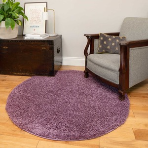 Soft Value Purple Mauve Shaggy Area Rug by The Rug House