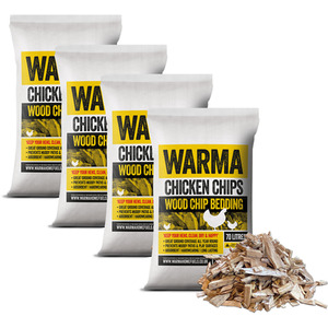 Premium Hardwood Chicken Coop Wood Chips - Beige / 52kg by Warma