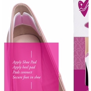 Anti-Slip Heel Pads - Pink by STICKY HEELZ