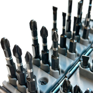 Lumberjack 52 Piece Impact Screwdriver Ratchet Bit Set Includes Carry Case - Grey by Lumberjack