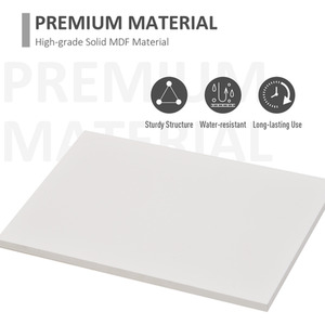 kleankin Restroom Tower with Multi-Tier Shelving - White by kleankin