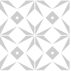Casablanca Reusable Tile Stencil for Walls, Floors, Patios and Furniture - White / 30cm x 30cm by Stencil It