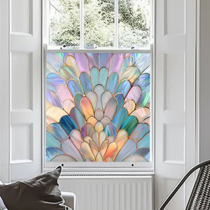 Albavilla Stained Glass Window Film - Pink / 45cm by Creative Printing Solutions