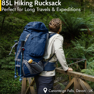 Tatra Hiking Backpack - Dark Blue / 80cm by Trail