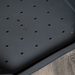 Grey Plastic Raised Pet Basket with Double Pet Bowl Feeder - Grey by Samuel Alexander