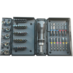Lumberjack 53 Piece Screwdriver Socket Ratchet Bit Set S2 - Grey by Lumberjack