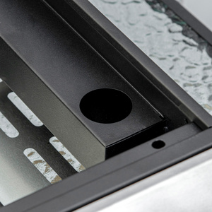 Outsunny Portable Gas BBQ Plancha Grill with 2 Burners for Camping Picnic - Silver by Outsunny