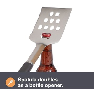 VonShef 6 Piece Bbq Tool Set With Bag - Black by Vonhaus