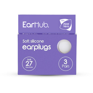 EarHub Sleepwell Soft Premium Silicone Earplugs - White by EarHub