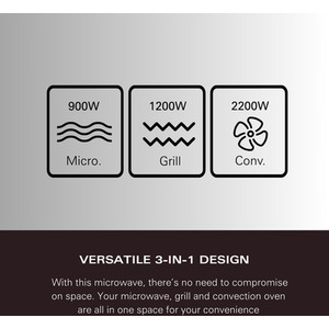 30L Combination Microwave with Grill - Silver by Hamilton Beach