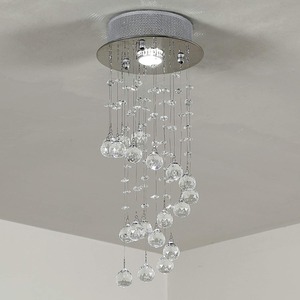 HOMCOM Ceiling Chandelier - Silver by HOMCOM