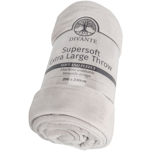 Supersoft Throw - Silver / Extra Large by Divante
