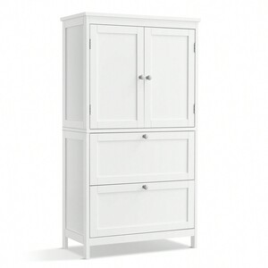 VASAGLE Bathroom Storage Cabinet - White by VASAGLE