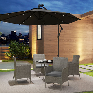 Outsunny 5-Piece Rattan Garden Furniture Set by Outsunny