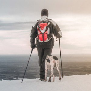 Adjustable Hiking Trekking Pole - Black by Costway