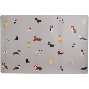 Portrait Dog Placemat - Grey by Clever Paws