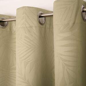 Leaf Embossed Eyelet Blackout Curtains by OHS