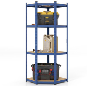 4-Tier Corner Shelving Unit Garage Storage Utility Rack