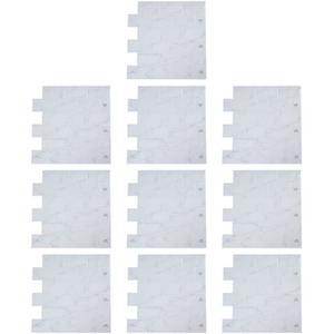 10Pcs Marble Effect Tile Stickers by Livingandhome
