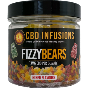 CBD Infusions - Vegan Fizzy Bears (13mg CBD each) - Neutral by Whittlestons