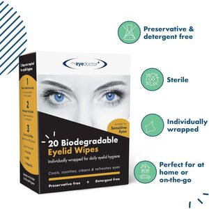 Eyelid Cleansing Wipes for Dry Eye Blepharitis and MGD - White / 200 by The Eye Doctor