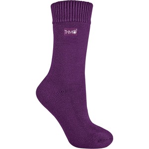3 Pack Multipack Ladies Thick Winter Warm Socks with Comfort Top - Purple by THMO
