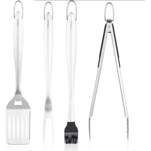 4 Piece BBQ Tools Set - S/S by Tower