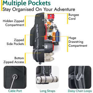 Tatra Hiking Backpack - Black / 80cm by Trail