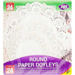 Pack of 24 Paper Doyleys Round