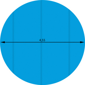 Pool Cover Solar Foil Round - Blue / 455cm by tectake