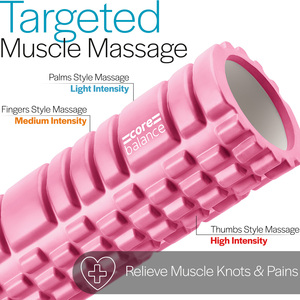 Foam Roller For Deep Tissue Muscle Massage - Pink by Core Balance