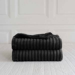 Snug Soft Chunky Ribbed Cord Plush Throw Blanket by Velosso