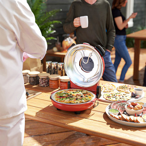 HOMCOM Pizza Oven - Red by HOMCOM