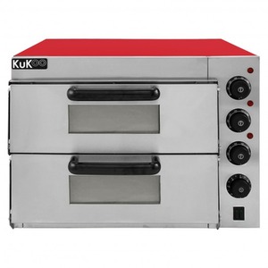 KuKoo 16 Twin Deck Electric Pizza Oven - Red by Kukoo