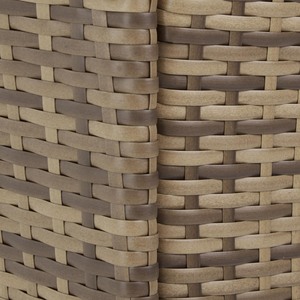 Rattan Garden Furniture Set 81 With Protective Cover - Nature/Dark Grey by tectake