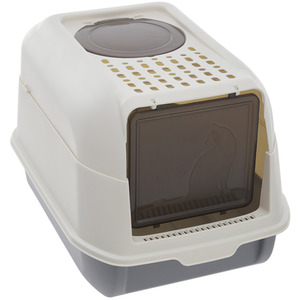 Kidkid Large Top Entry Cat Litter Box with Hood and Scoop by Kidkid