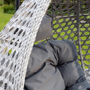 Oakley Swing Single Egg Pod Chair - Dark Grey - Dark Grey by Artemis Home