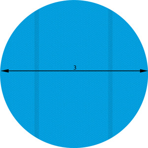 Pool Cover Solar Foil Round - Blue / 300cm by tectake