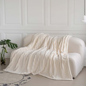 Snug Soft Chunky Ribbed Cord Plush Throw Blanket by Velosso