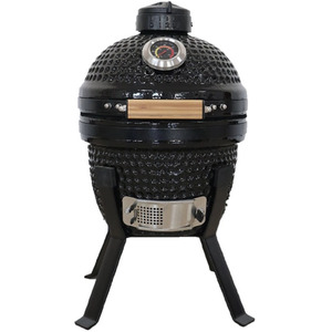 Kamado Bono Picnic 13'' Ceramic BBQ Grill - Black by Kamado Bono