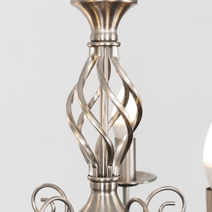 Memphis 5 Way Celling Light Chandelier - Brushed Chrome by ValueLights