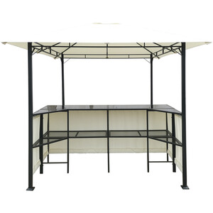 Bar Gazebo & Two Chairs - Cream