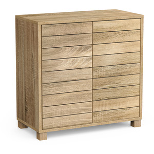 Bathroom Storage Cabinet Free Standing - Brown by VonHaus