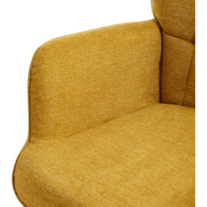 Upholstered Wingback Armchair with Footstool by Livingandhome