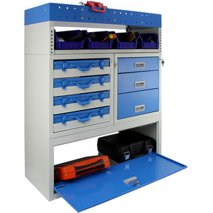 Storm Metal Van Racking - Blue by Monster Racking