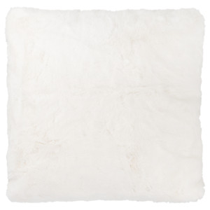 Rabbit Faux Fur Cushion - White / 55cm by Divante